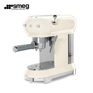 Smeg 斯麦格 咖啡机半自动意式家用商用办公室手动打奶泡机ECF01