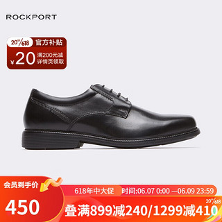 ROCKPORT 乐步 Charles Road系列 男士德比鞋 V80553 黑色 41