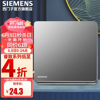 SIEMENS 西门子 arina 睿致系列 一开单控开关 极光灰