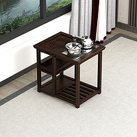 佐盛新中式实木泡茶桌椅组合洽谈桌茶台 玲珑桌（带煮茶套装)不含椅