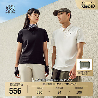 KOLON SPORT KOLONSPORT可隆男女同款运动户外POLO衫夏季翻领短袖