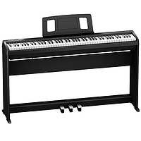 PLUS会员：Roland 罗兰 FP系列 FP-18 电钢琴 88键重锤 黑色 （主机+原装木架+三踏板+礼包）