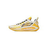 LI-NING 李宁 利刃 3 V2 男子篮球鞋 ABAT073-7 米白/黄色 41