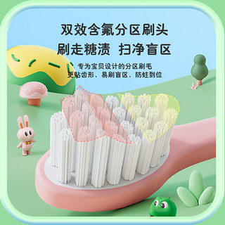 美的（Midea）儿童电动牙刷 声波震动 专业防蛀 软毛护龈 可充电 三种模式 智能定时 YE1 （适用3-12岁）黄