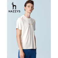 HAZZYS 哈吉斯 男士创意印花T恤 ASTZE02BE57
