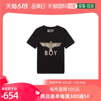 香港直发BOY LONDON男士黑色短袖徽标T恤经典潮流时尚BOYEAGLETEE