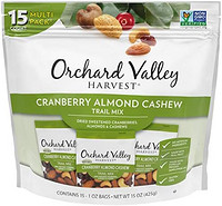 Orchard Valley Harvest 蔓越莓杏仁羊皮越野混合装，15 件装