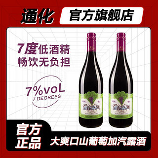 TONHWA 通化葡萄酒 通化 大爽口 山葡萄加汽葡萄酒 7%vol 735ml*2瓶