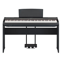 YAMAHA 雅马哈 P-125AB黑色电子数码钢琴88键重锤 125aB主机+木琴架+三踏板