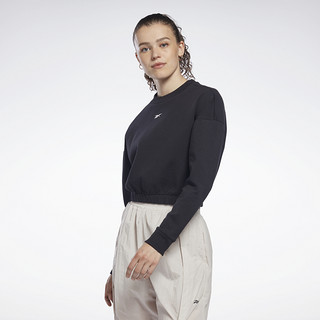 Reebok 锐步 官方2022春季女子COTTON户外休闲运动套头卫衣H49091