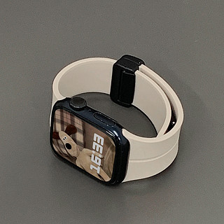 apple watch8表带夏天新款硅胶磁吸适用iwatch567苹果手表se2通用
