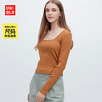 UNIQLO 优衣库 女士方领长袖打底衫 456002