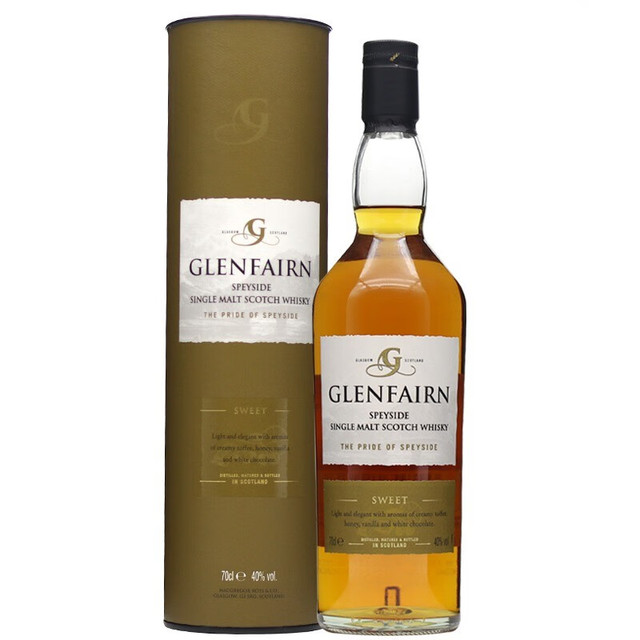 PLUS会员：GLENFAIRN 格兰乐林 斯佩塞 单一麦芽 苏格兰威士忌 40%vol 700ml 单瓶装