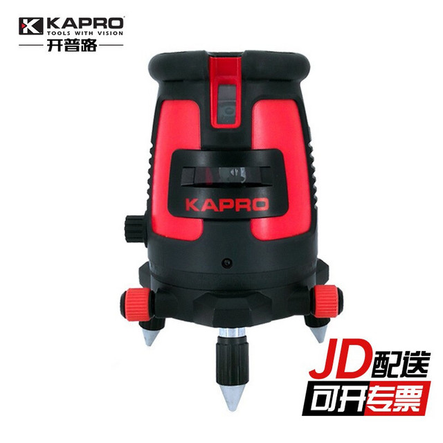 KAPRO 开普路 以色列开普路（KAPRO）875高精度激光水平仪5线红光投线仪自动安平超平仪打线器室内强光锂电池充电测量仪器