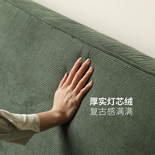 YESWOOD 源氏木语 沙发床现代简约小户型布艺沙发客厅复古家用多功能沙发