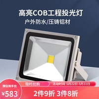 凡甄led投光灯 射灯户外防水室外灯庭院照明工地照射灯超亮强光 背包款500W白光