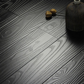 力欧霸10mm强化复合地板纯黑色纯白色木地板浮雕光面亮面工程板 1 浮雕白色(30平起发)