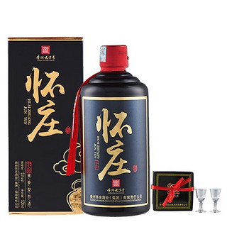 怀庄酒53度酱香型白酒500ml*6瓶 纯粮酿造酒 口粮酒高度白酒送礼佳品 怀庄君韵整箱装