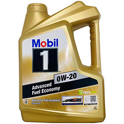 Mobil 美孚 金装1号全合成机油 0W-20 4L/桶 SP级 亚太版