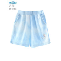 迪士尼(Disney)儿童运动短裤夏薄款女童休闲裤宝宝五分裤 FRZ0218蓝色 120cm