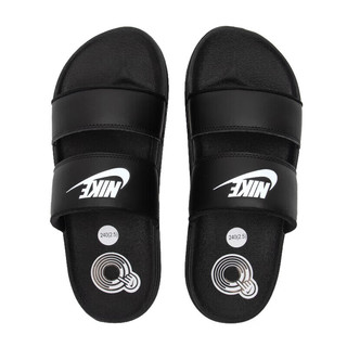 耐克（NIKE）男鞋女鞋23夏季新款运动游泳鞋字母沙滩凉鞋休闲凉拖家居拖鞋 黑色/双绑带/推荐款 40.5/9