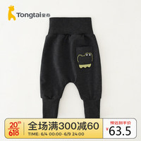 Tongtai 童泰 春秋5-24个月婴儿男女打底裤子T31Q451B 花黑 73cm