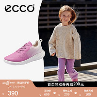 ecco 爱步 童鞋 2023年春季新款青少年透气软底休闲鞋 适动712792 粉色71279200174 28