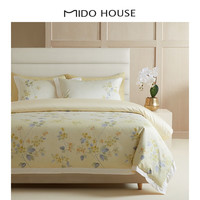 铭都家居MIDO HOUSE铭都 100支新疆长绒棉花卉印花床单床笠款四件套-珠草 珠草 1.8m床笠款(被套220*240cm)