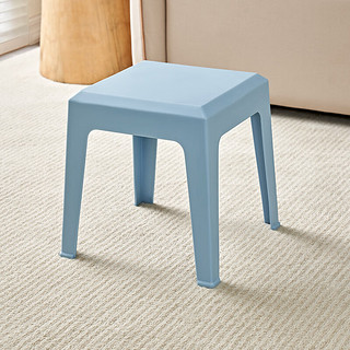 全友家居 凳子家用塑料凳子防滑懒人凳马卡龙色可叠放小板凳DX115079