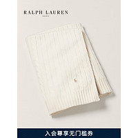 RALPH LAUREN 拉夫劳伦 Garrett绞花编结毛毯RL80530 101-白色 101-白色/毯子（140×200cm）