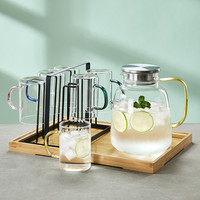 水杯家用套装轻奢高档茶具茶杯客厅喝水杯子玻璃杯套装家庭待客用