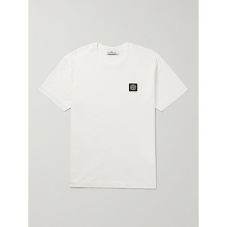 STONE ISLAND 石头岛 23春男品牌标志贴花棉质T恤