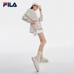FILA 斐乐 山丘鞋COLLINA女鞋复古运动鞋2023春新款户外休闲老爹鞋 棉花糖/朴色-MA 37.5