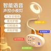 智能声控小夜灯卧室睡眠灯语音床头灯婴儿喂奶护眼遥控插座式台灯