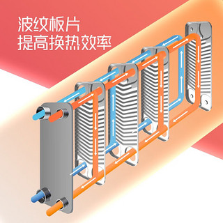 阿洛德换热器暖气片过水热器板式即热式热交换器不锈钢过水热地暖散热器 即热式换热器60片