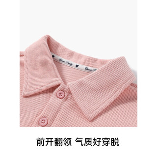 Classic Teddy精典泰迪儿童夏季套装中小童装夏天薄款两件套夏装短袖短裙衣服新 活泼泰迪套装贝壳粉 140