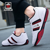 Apple苹果男鞋专项运动鞋赛车鞋男士羽毛球鞋乒乓球鞋男跑步鞋旅游鞋 白红 40