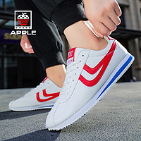 美国苹果(APPLE)运动鞋男专项运动鞋2022秋季新款透气羽毛球鞋乒乓球鞋网球鞋阿甘鞋男 白红 41