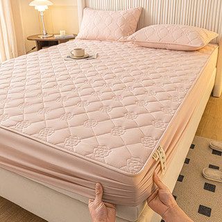 2023新款床笠单件夹棉加厚席梦思床垫保护罩防尘床单全包床罩床套
