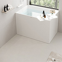 浪鲸（SSWW）卫浴亚克力浴缸独立式家用深泡浴缸日式迷你小户型专用 0.8m 空缸