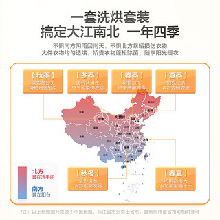 小天鹅（LittleSwan）小乌梅洗烘套装 1.1洗净比超薄全嵌-纤彩10KG滚筒洗衣机热泵烘干机水魔方SC18+S81