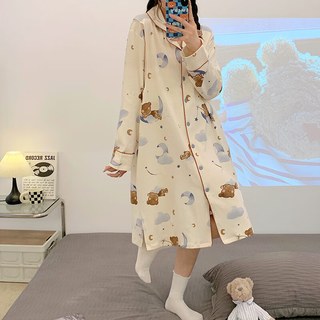 婧麒（JOYNCLEON）哺乳睡裙夏季纯棉月子裙睡衣孕妇生产进产房大码可喂奶家居服 粉色_Jyz52853 XXL
