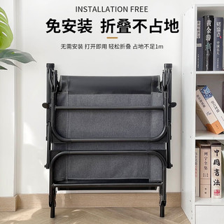 午憩宝沙发床两用折叠沙发床沙发客厅卧室家用办公室午休床沙发椅 布艺黑灰色