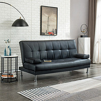 安尔雅简约布艺沙发客厅小户型单双人懒人沙发 可折叠沙发乳胶款B180