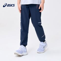 ASICS 亚瑟士 童装2023年新款儿童夏季女童针织长裤子运动高弹速干