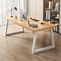 普派（Pupai）电脑桌台式书桌家用桌椅组合写字桌加厚大板桌学生双人长桌子 橡木色100cm