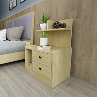 HMJIA 床头柜卧室简易简约小型床边抽屉式收纳柜储物柜斗柜 HX-303F