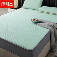 南极人(NanJiren)夏季冰丝床笠单件1.8x2米床上用品床垫保护床罩可水洗床单套件三 湖雅绿 180*200cm单床笠