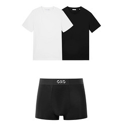 GXG 男士纯棉T恤+1条莫代尔内裤