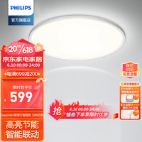 飞利浦(PHILIPS)LED吸顶灯客厅灯卧室灯北欧现代简约灯饰灯具全屋调光调色 智能联动32W
